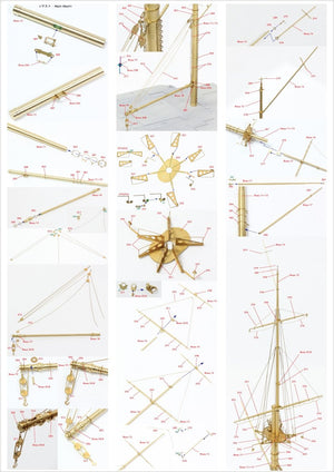 Pontos 23008F1 IJN MIKASA 1905 Detail Up Set 1/200 – immagine 14