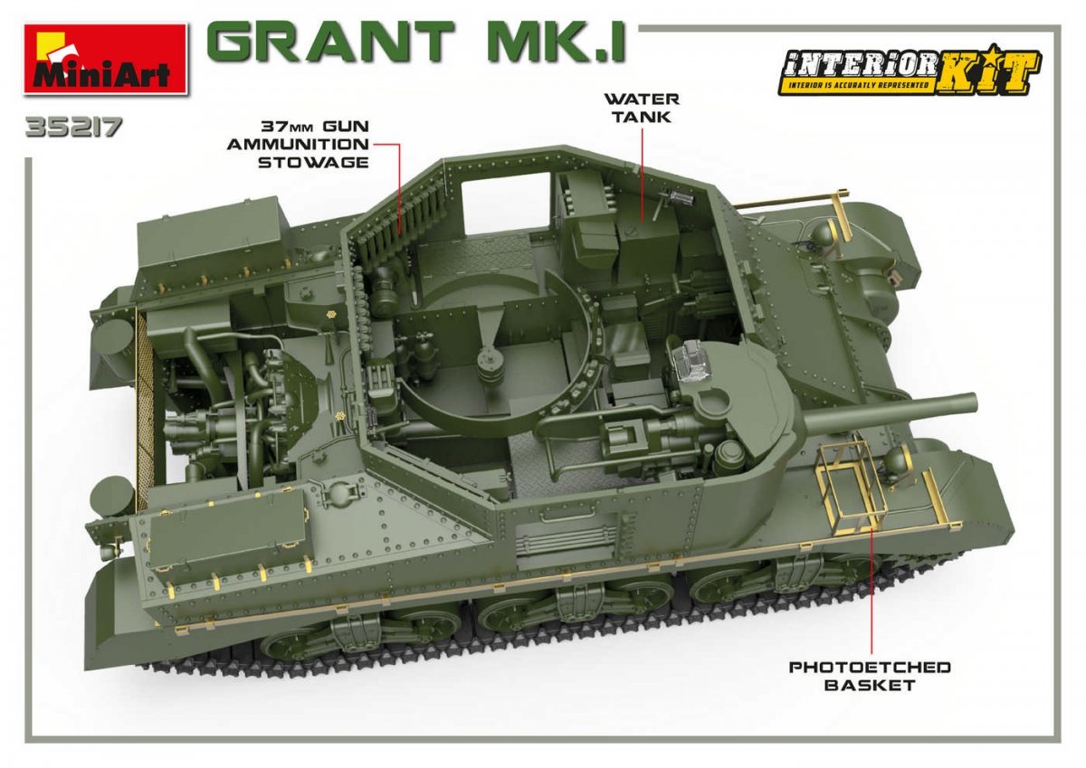 MiniArt 35217 Grant Mk.I w/interior 1/35 – image 7