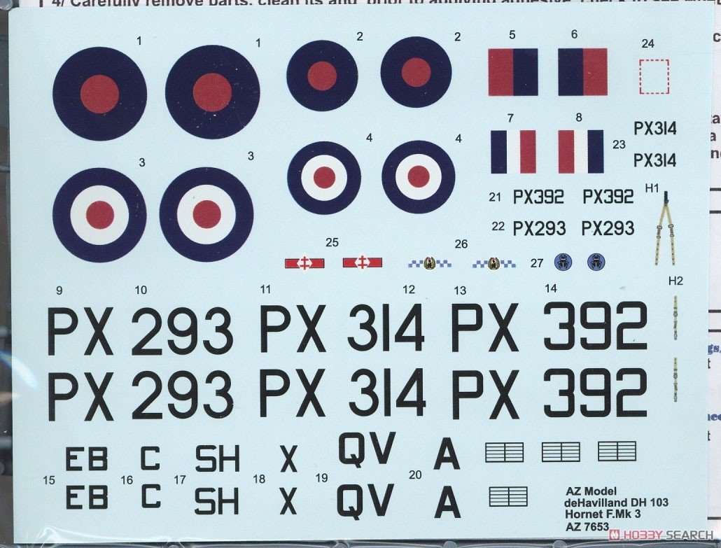 AZ Model AZ7653 de Havilland DH.103 Hornet F Mk. 3 1/72 – immagine 5