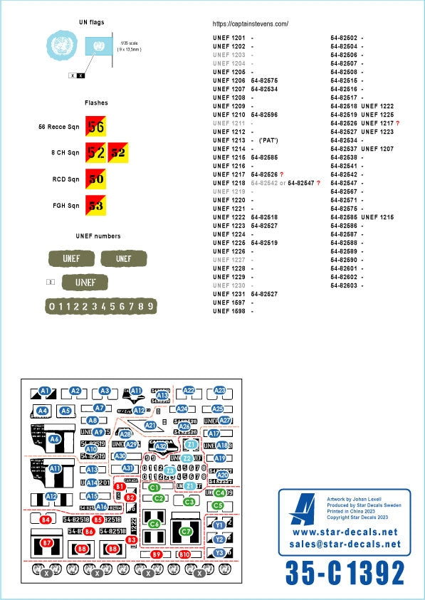 Star Decals 35-C1392 UNEF Canadian Ferrets. Middle East Peacekeepers # 3. Ferret Mk 1 Scout Cars 1/35 – immagine 3