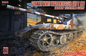 Modelcollect UA72108 German WWII E-100 panzer weapon carrier with 128mm gun 1/72