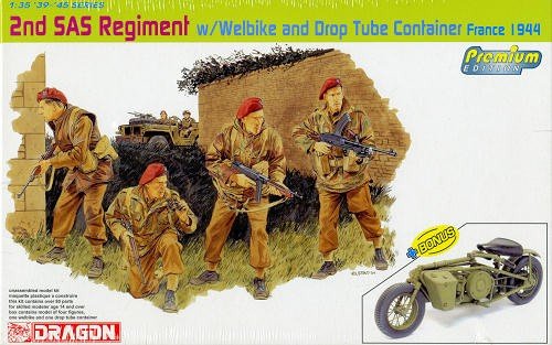 Dragon 6586 2e régiment SAS avec moto (1/35)