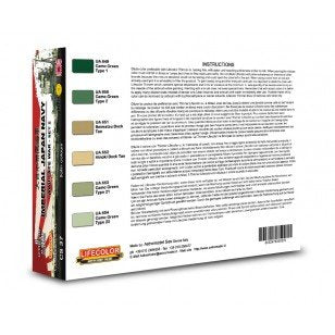 Coffret de peinture acrylique Lifecolor CS37, Bleu marine japonais, lot de 2 (6 x 22 ml). – image 2