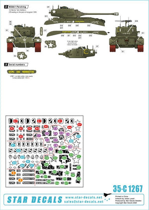 Star Decals 35-C1267 USMC M26 and M26A1 Pershing 1/35 – imagen 2