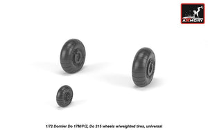 Armory Models AW72205 Dornier Do 17M/P/Z, Do 215 wheels w/weighted tires 1/72 – Bild 4