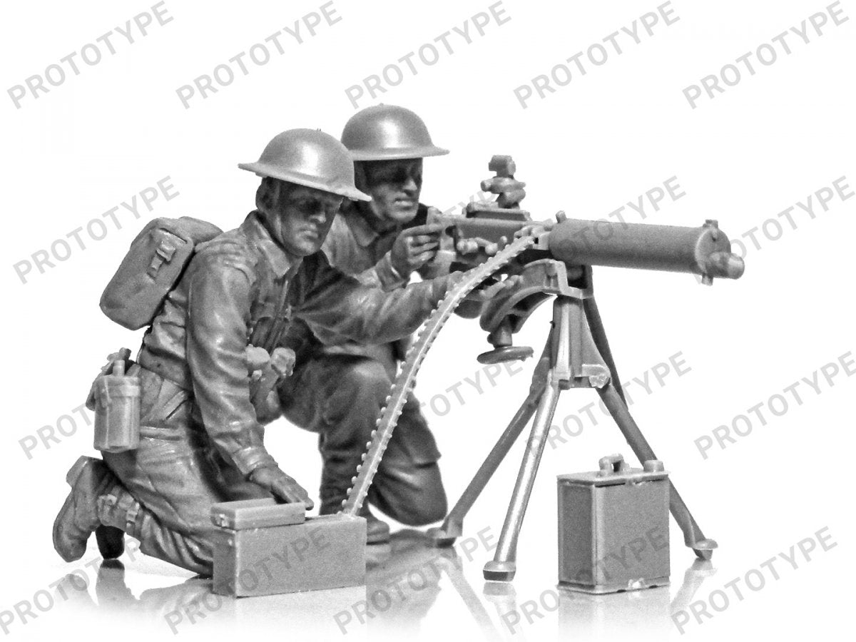 ICM 35646 Équipe de mitrailleuse Vickers britannique de la Seconde Guerre mondiale (mitrailleuse Vickers et 2 figurines) 1/35 – image 3