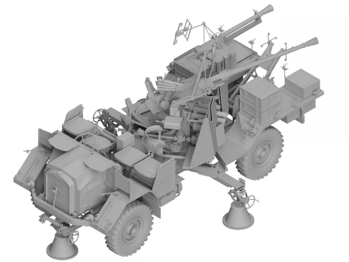 Thunder Model 35210 British Morris Bofors C9/B Gun truck Early variant 1/35 – immagine 6