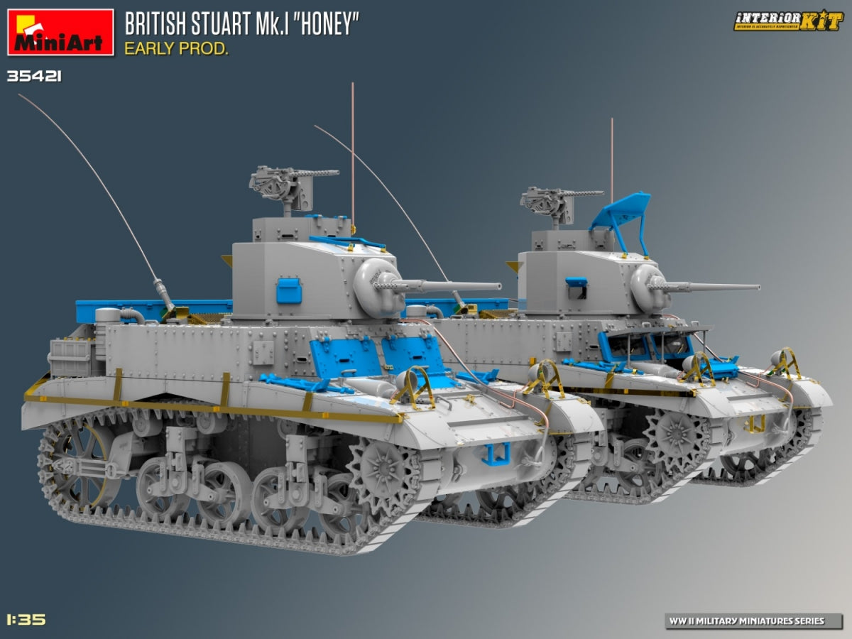 MiniArt 35421 BRITISH STUART MK.I HONEY EARLY PROD. INTERIOR KIT 1/35 – immagine 7