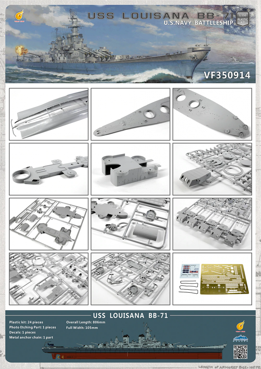 Very Fire VF350914 U.S. Navy Louisiana 1/350 – immagine 2