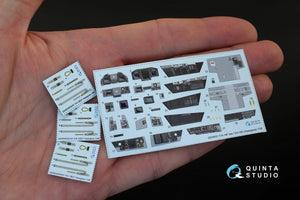 Quinta Studio QD48051 F/A-18F late / EA-18G 3D-Printed &amp;amp; coloured Interior on decal paper (for Hasegawa kit) 1/48 – zdjęcie 2
