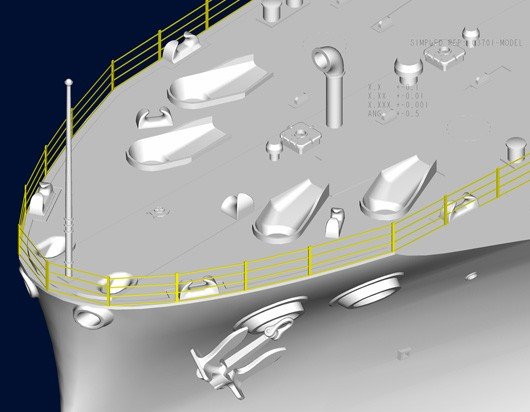 Trumpeter 03701 USS Arizona BB-39 1/200 – zdjęcie 7