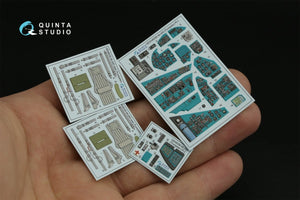 Quinta Studio QD48356 Mi-24D 3D-Printed &amp;amp; coloured Interior on decal paper (Trumpeter) 1/48 – immagine 5