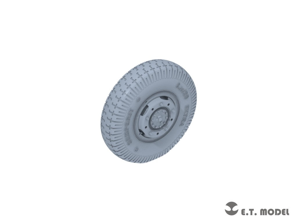 E.T. Model P35-106 WWII German Sd.Kfz.234 Large Diameter Weighted Wheels Type.6 1/35 – Bild 4