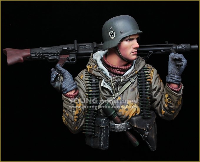 Young Miniatures YM1882 German Machine Gunner Eastern Front WWII 1/10 – Bild 7