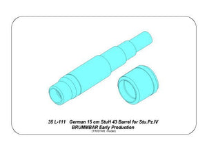 Aber 35L-111 German 15cm StuH 43 Barrel for Stu.Pz. IV BRUMBAR Early 1/35 – imagen 8