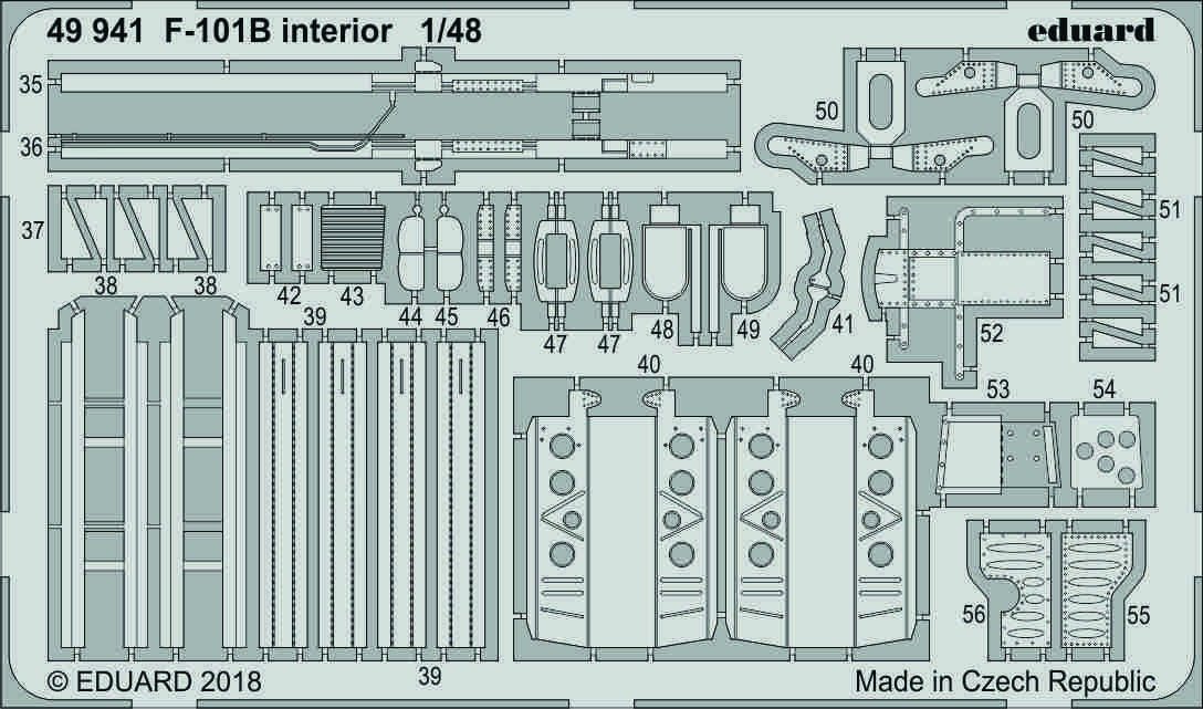Intérieur du F-101B Eduard 49941 au 1/48 KITTY HAWK – image 2