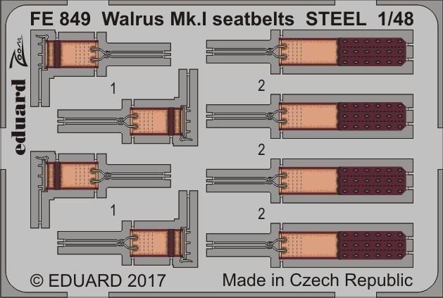 Eduard FE849 Walrus Mk. And seatbelts STEEL AIRFIX 1/48