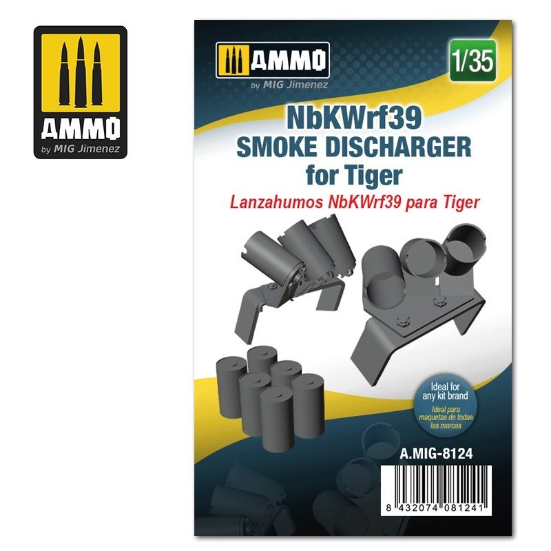 Munitions Mig 8124 NbKWrf39 Fumigènes pour Tiger 1/35