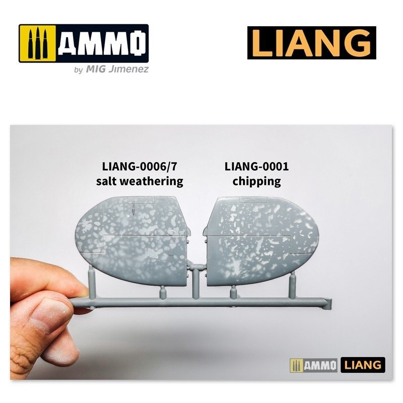 Liang 0007 Salt Weathering Effects Airbrush Stencils (Intensive) – immagine 3