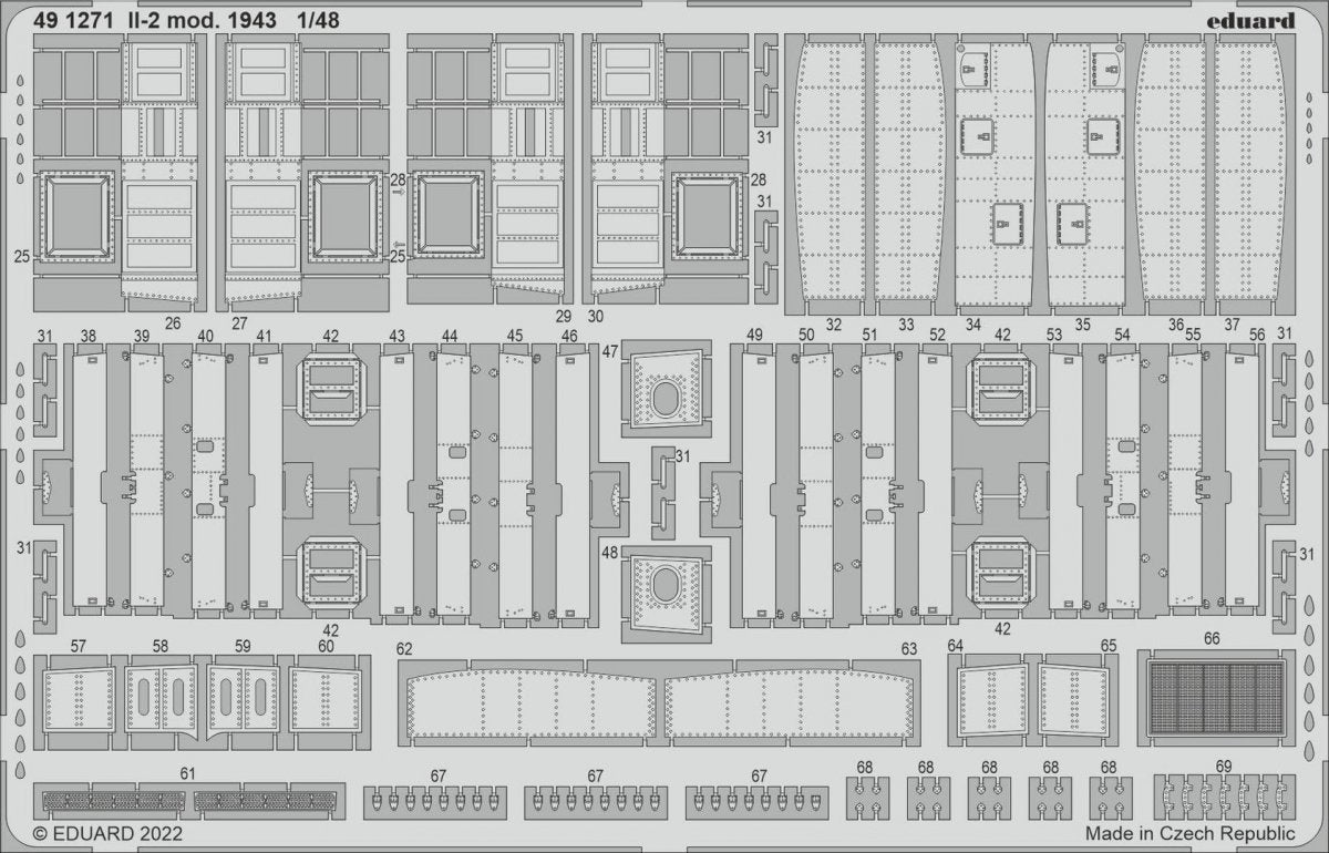 Eduard 491271 Il-2 mod. 1943 ZVEZDA 1/48 – zdjęcie 2