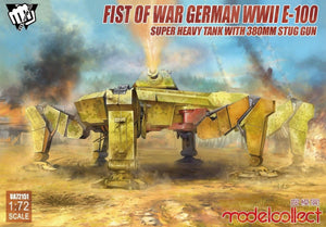 Modelcollect UA72151 Fist of War German WWII E-100 Super Heavy Tank with 38 1/72