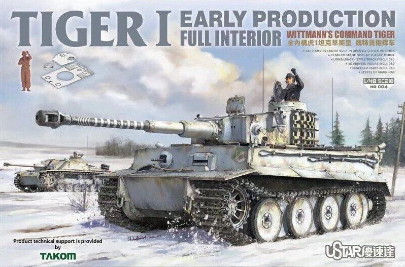 Suyata NO-004 Tiger I Première production avec intérieur complet Wittmann's Command Tiger 1/48