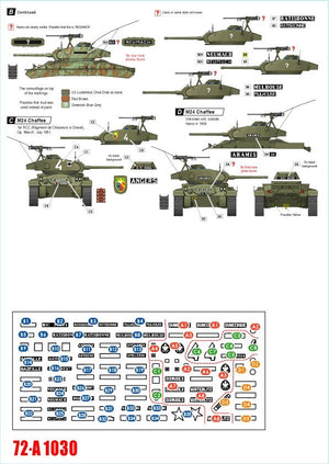 Star Decals 72-A1030 Indochine # 2. M24 Chaffee / Bison 1/72 – zdjęcie 2