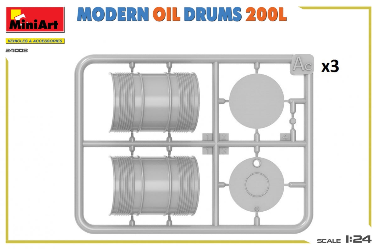 MiniArt 24008 MODERN OIL DRUMS 200L 1/24 – Bild 5