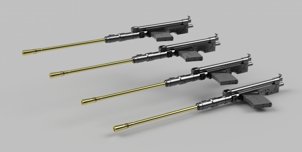 Panzer Art GB35-116 FlaKvierling 38 Gun barrels with body AA Gun (x4) 1/35 – imagen 2