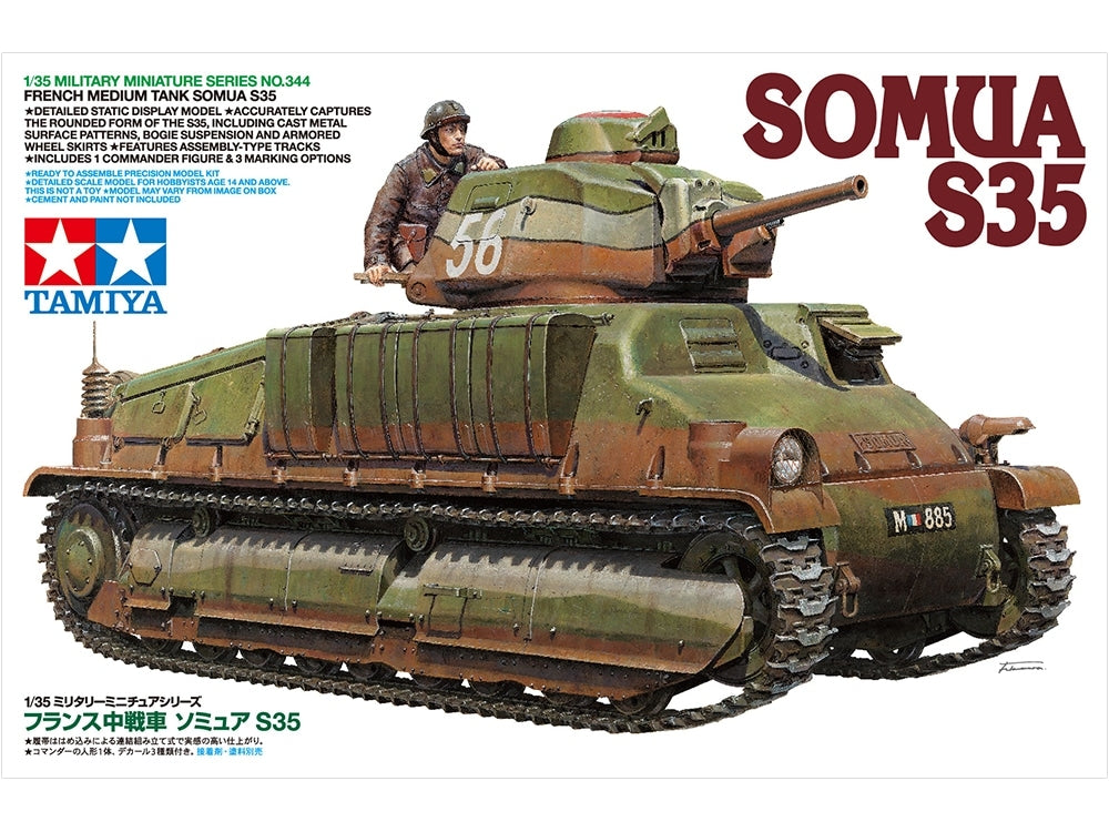 Tamiya 35344 French Medium Tank SOMUA S35 1/35 – immagine 2