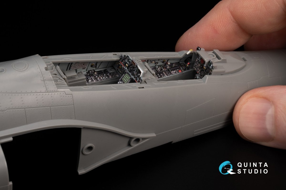 Quinta Studio QD+48387 F-4E early with slatted wing 3D-Printed &amp;amp; coloured Interior on decal paper (Meng) (with 3D-printed resin parts) 1/48 – imagen 14