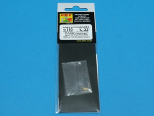 Aber 350L-32 Set of 20 pcs 0,5in (12,7mm) Vickers Mk.III machine gun barrels for Royal Navy ships 1/350 – immagine 4