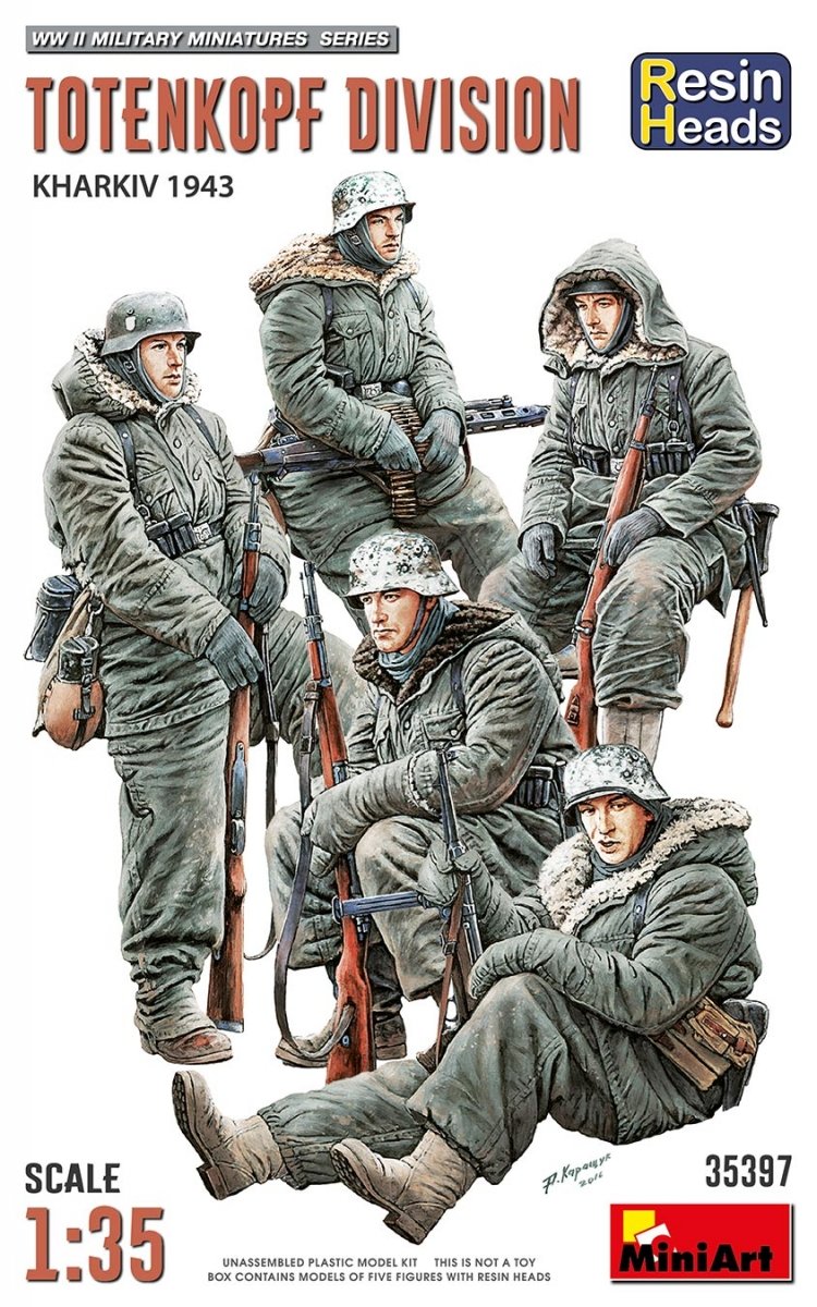 MiniArt 35397 DIVISION TOTENKOPF. KHARKOV 1943. TÊTES EN RÉSINE 1/35
