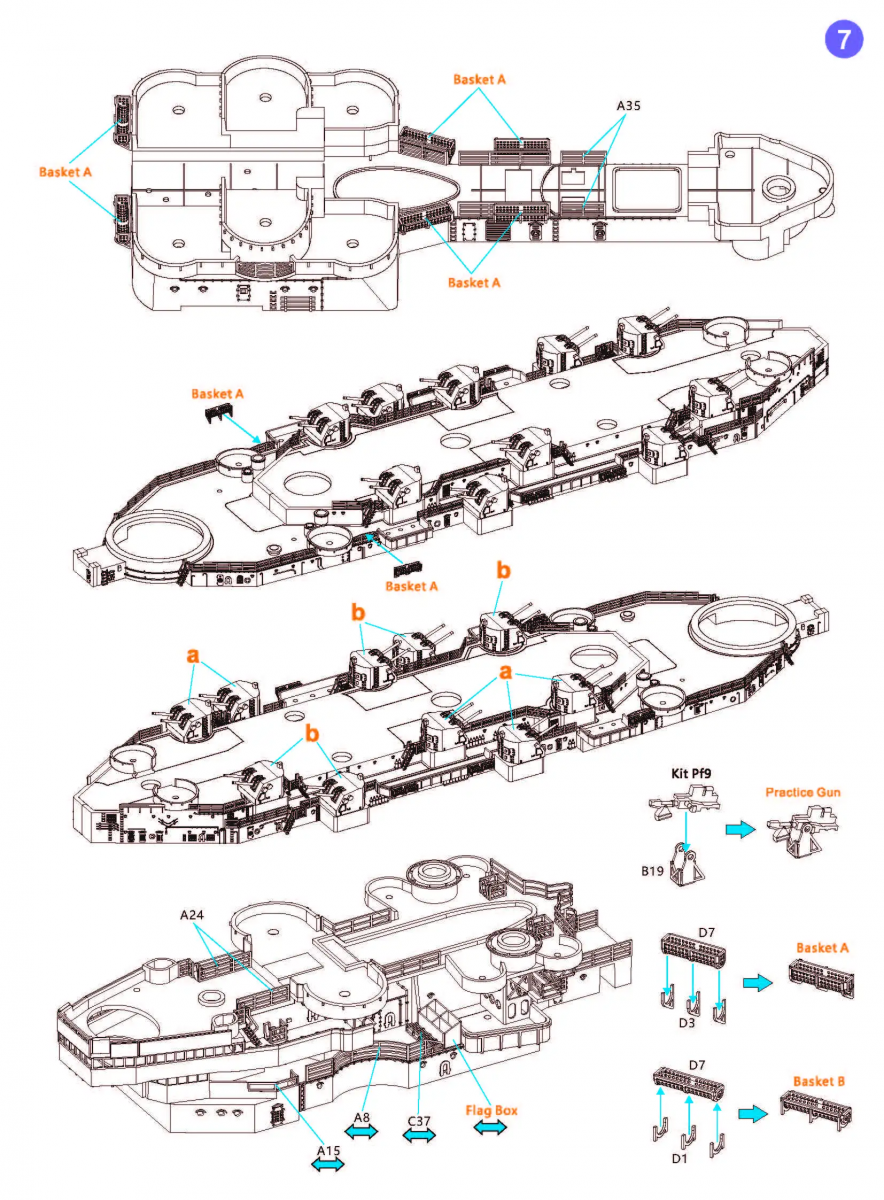 Very Fire VF700009 USS Missouri BB-63 Detail Up Set for VeryFire 1/700 – Bild 8