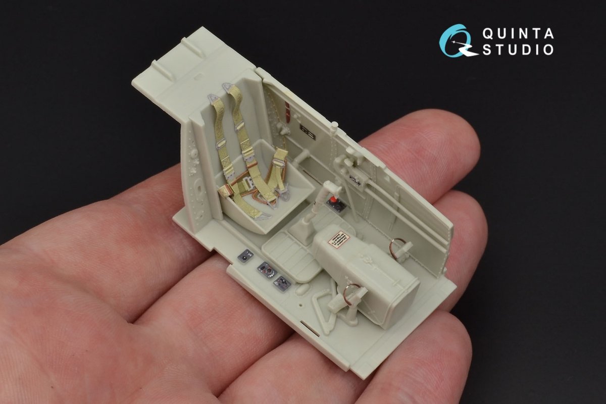 Intérieur imprimé en 3D et coloré sur papier décalcomanie Quinta Studio QD32045 Bf 109G-10 (pour maquette Revell) 1/32 – image 7