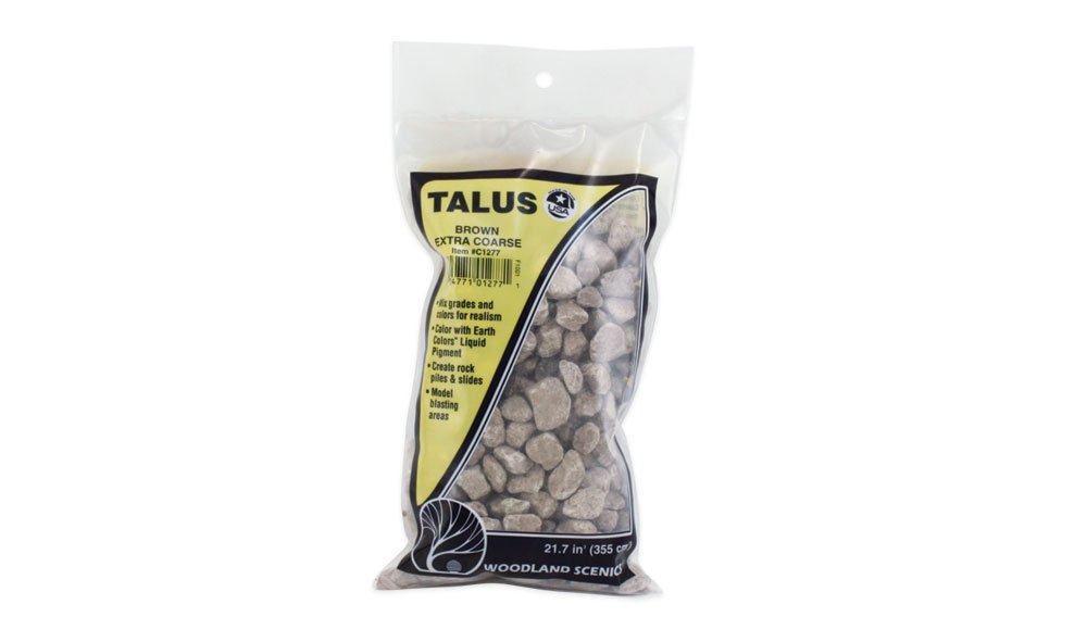 Woodland Scenics WC1277 Extra Coarse Brown Talus - kruszywo skalne bardzo grube brązowe – immagine 2