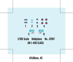 Hobby Boss 87017 Japanese Navy Italy -400 Submarine 1/700 – imagen 4