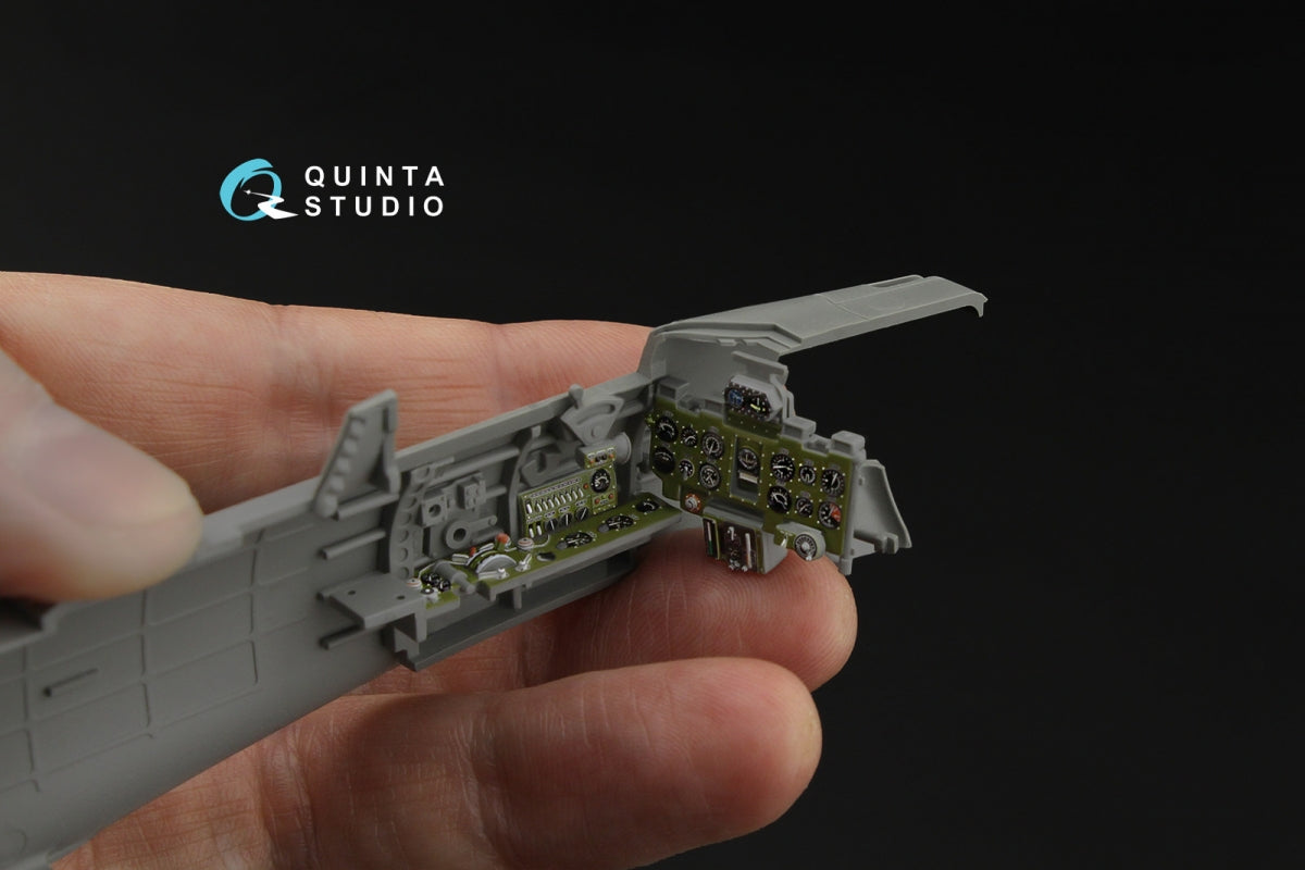 Quinta Studio QD35083 A6M2 Zero (Mitsubishi Prod.) 3D-Printed &amp;amp; coloured Interior on decal paper (Border Model) 1/35 – imagen 8