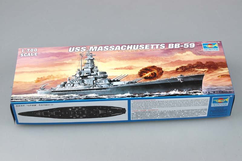Maquette Trumpeter 05761 Cuirassé américain USS Massachusetts (BB-59) au 1/700 – image 2