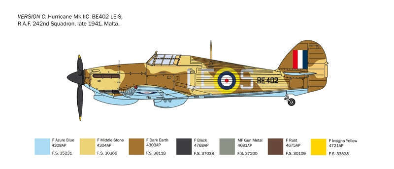 Italeri 2828 Hurricane Mk. IIC 1/48 – immagine 11