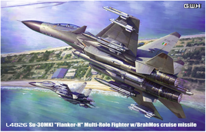 Great Wall Hobby L4826 Su-30MKI &amp;quot;Flanker-H&amp;quot; Multi-Role Fighter w/BrahMos cruise missile 1/48