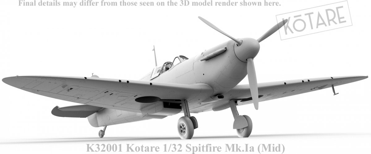 Kotare K32001 Spitfire Mk.Ia Mid. 1/32 – immagine 9
