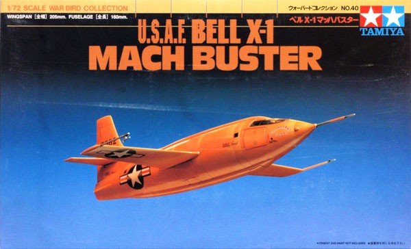 Tamiya 60740 U.S.A.F Bell X-1 Mach Buster 1/72