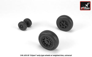 Armory Models AW48503 JAS-39 Gripen wheels w/ weighted tires, early 1/48 – imagen 3