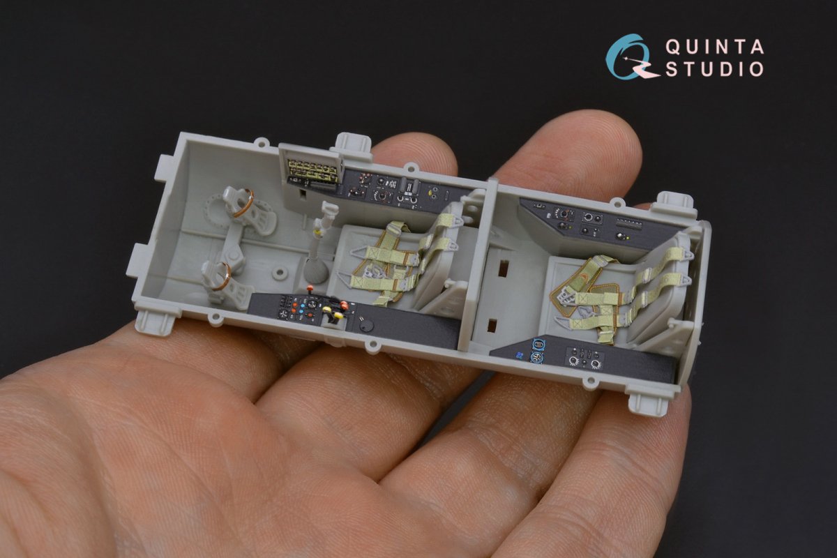 Quinta Studio QD32070 Me 262B1a/U-1 3D-Printed &amp;amp; coloured Interior on decal paper (Trumpeter) 1/32 – immagine 3