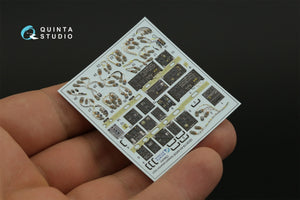 Quinta Studio QD35118 AH-64D Extended forward avionics bays 3D-Printed &amp;amp; coloured Interior on decal paper (Takom) 1/35 – immagine 7