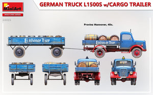 MiniArt 38023 GERMAN TRUCK L1500S w/CARGO TRAILER 1/35 – zdjęcie 4