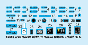 I Love Kit 63568 M1280 LMTV /W M1101 Tactical Trailer (LTT) 1/35 – zdjęcie 3