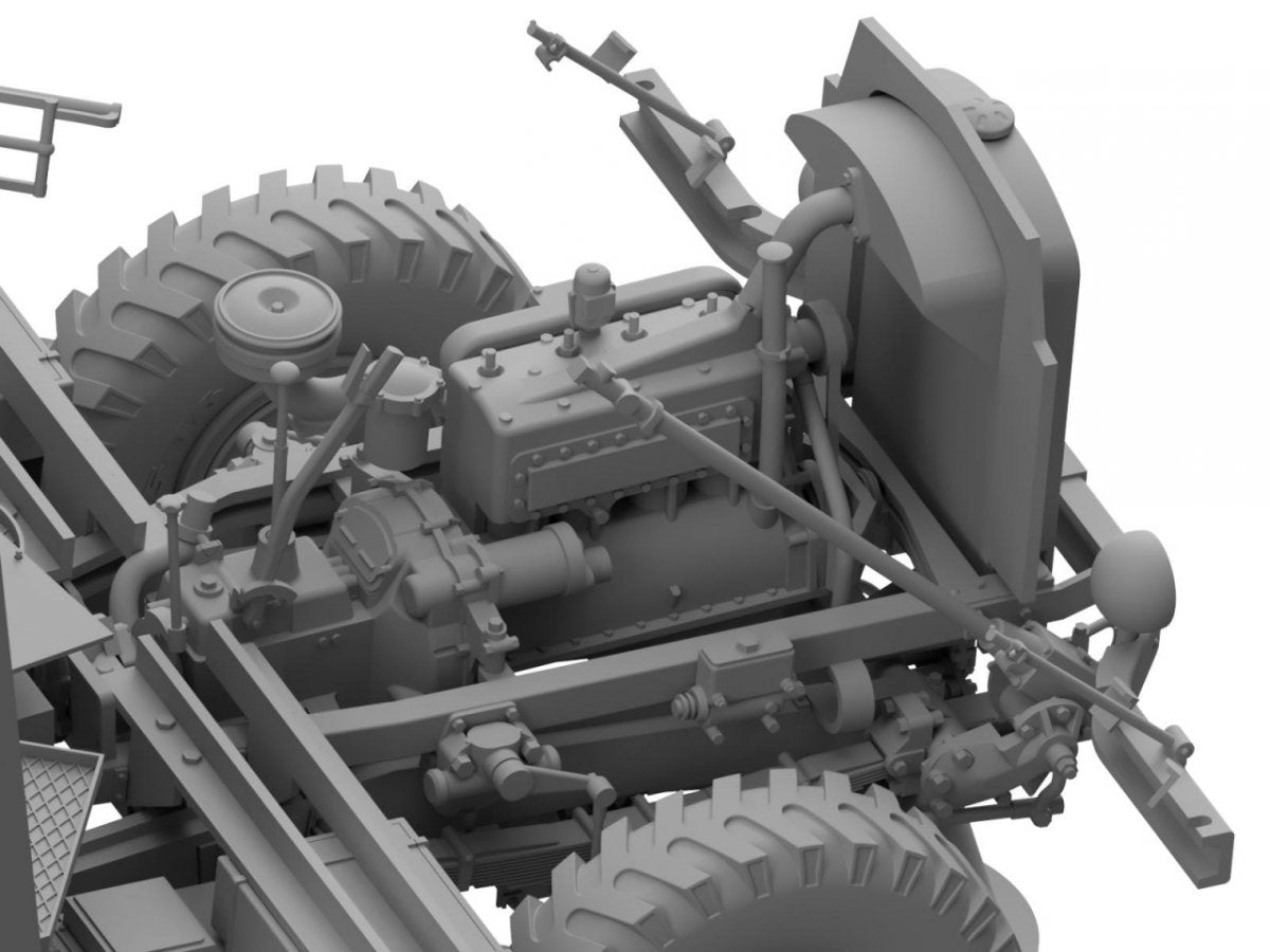 Thunder Model 35210 British Morris Bofors C9/B Gun truck Early variant 1/35 – immagine 3