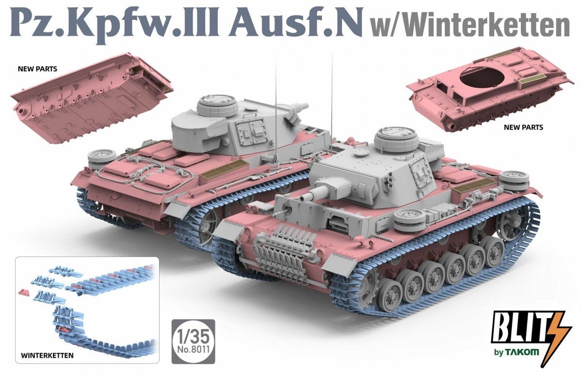 Takom 8011 Pz.Kpfw. Mauvais Ausf. N avec Winterketten 1/35 – image 2
